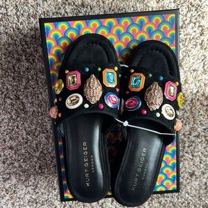 NEW with BOX beautiful gem stone sandals by KURT GEIGER size 39